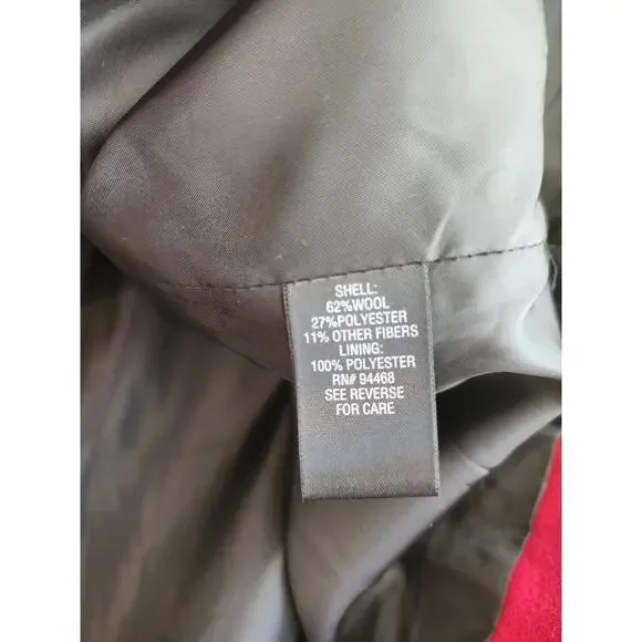 Croft‎ & Borrow Womens's XL Belted Wool Coat - Picture 8 of 9